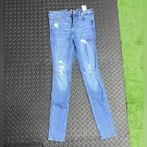 Hollister Light Blue Distressed Skinny Jeans